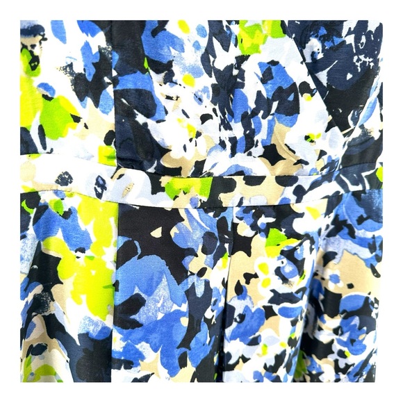 Evan Picone Black Label 2 Floral Sleeveless Fit and Flare Party Dress Cocktail - Picture 7 of 14